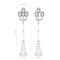 Z-Lite Davina 4 Light Outdoor Post Mounted Fixture, 34.5in. W x 130.75in. H, Black 5016PHBR-4-564P-BK - alternate 7